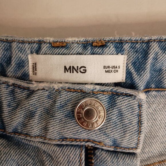 Mango High Waist Maxi Light Blue Denim Skirt Women's Size S - Picture 4 of 16